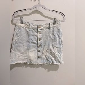 American eagle button down jean skirt